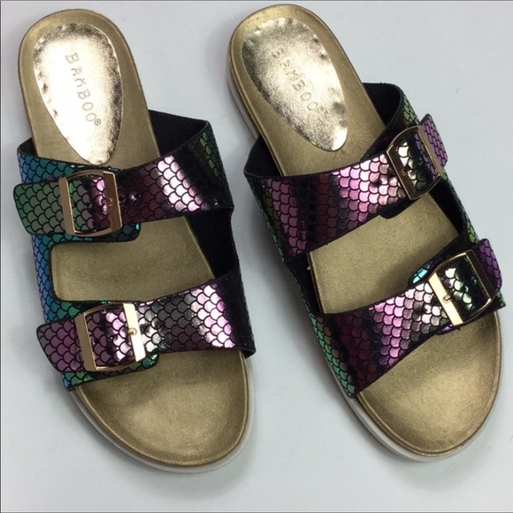 Iridescent mermaid buckle sandal various sizes - Picture 3 of 6